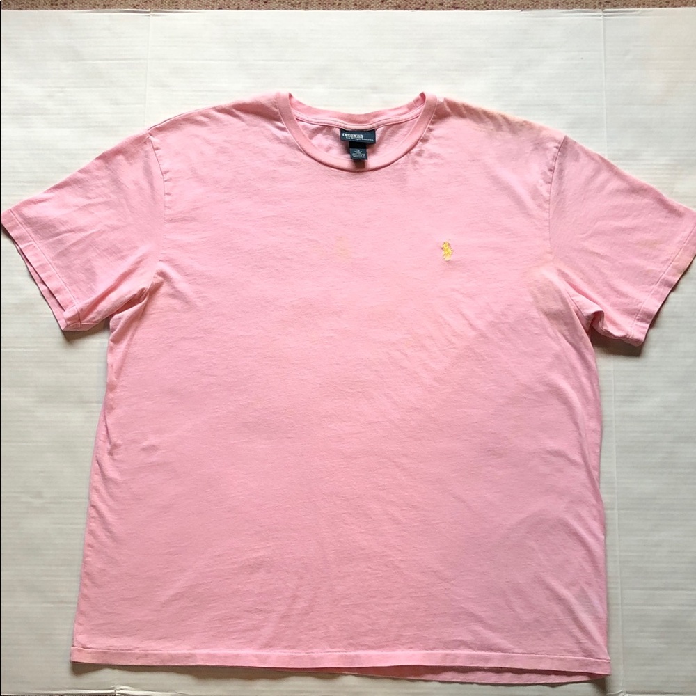 Polo Ralph Lauren Men’s Cotton Pink T-Shirt Size XL, excellent